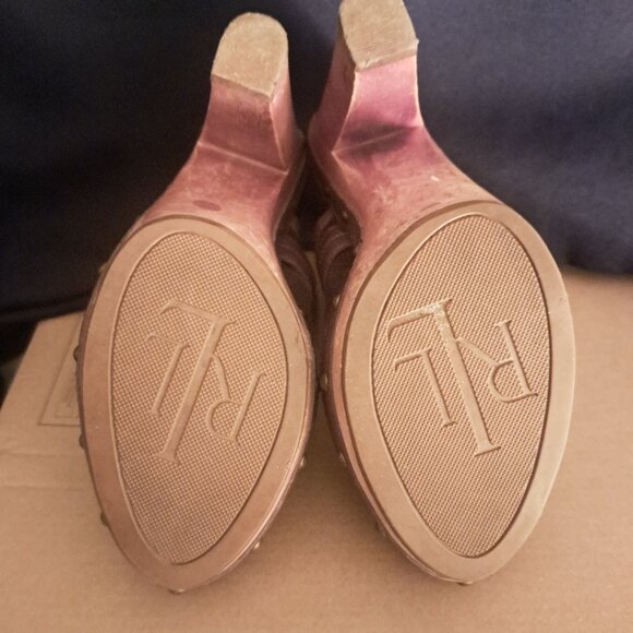 Ralph Lauren Brown Shoes Heels 6 - Picture 6 of 6